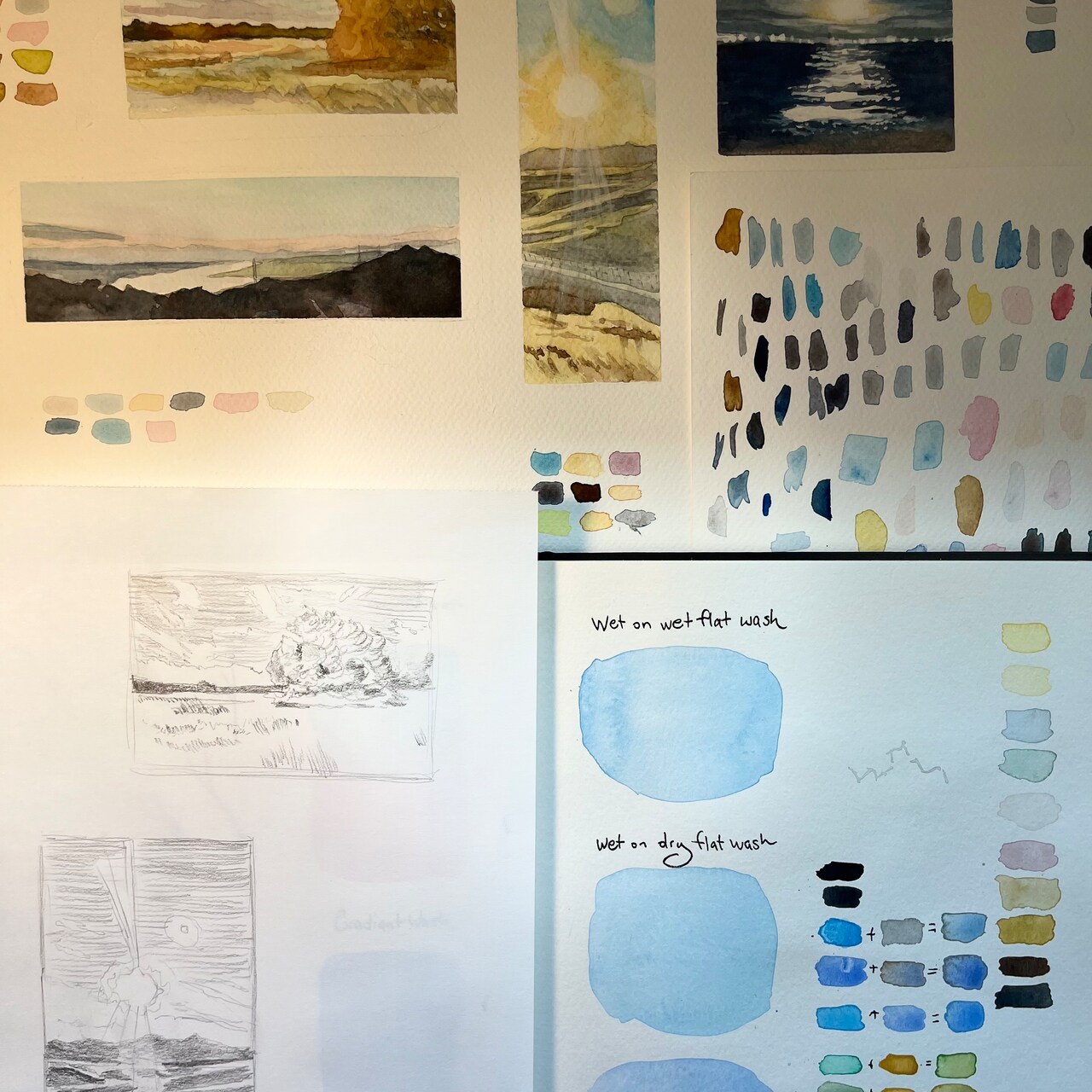 Art in August | Painting Natural Color Stories in Watercolor